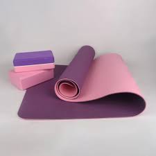 Yoga Exercise Mat - TPE Material 6mm Double Color Dark Purple